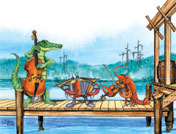 Louisiana Cajun Band note cards